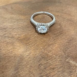 Cz engagement ring beautiful shine!